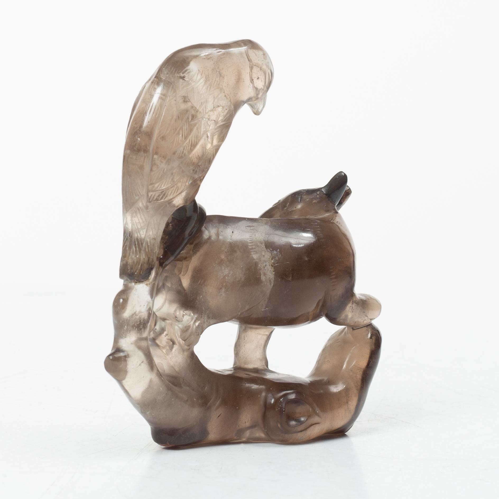 Figur, rökkvarts, Kina, 1900-tal.