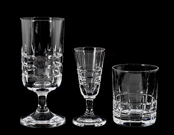 GLASSERVIS, 22 del, glas, "City", Vicke Lindstrand, Kosta.