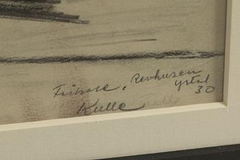 Axel Kulle, Coastal scene, Baron Rehusen, Ystad.