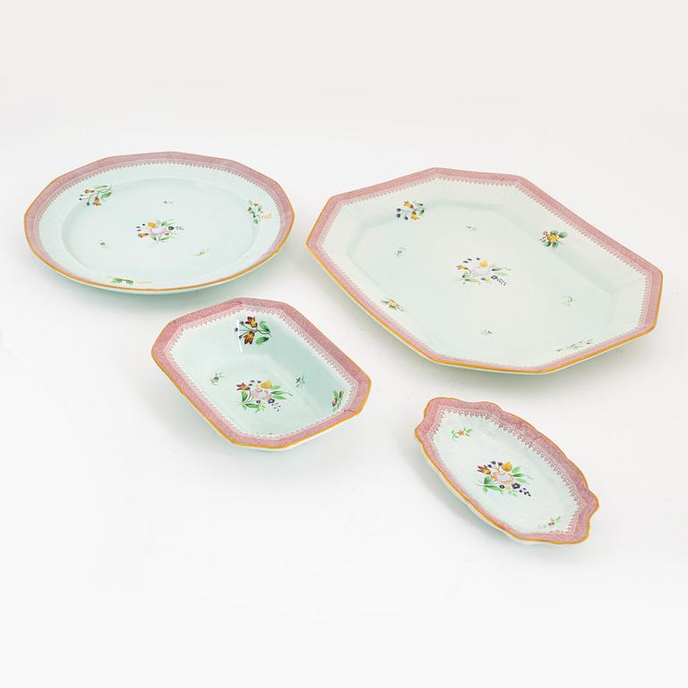 Matservis, 116 delar, ironstone, "Calyx Ware", Adams, England, 1900-tal.