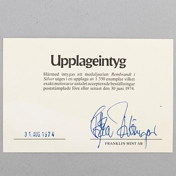 A set of 50 Sterling silver medals from Franklin Mint.