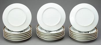 ASSIETTER, 18 st, porslin, empire, Frankrike, 1800-talets första hälft.