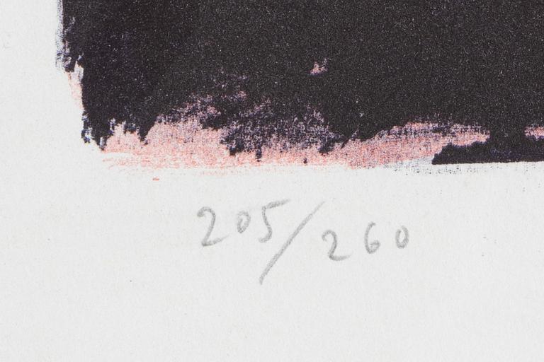 Peter Dahl, a litograph in colors, numbered 205/260, signed and dated -76.