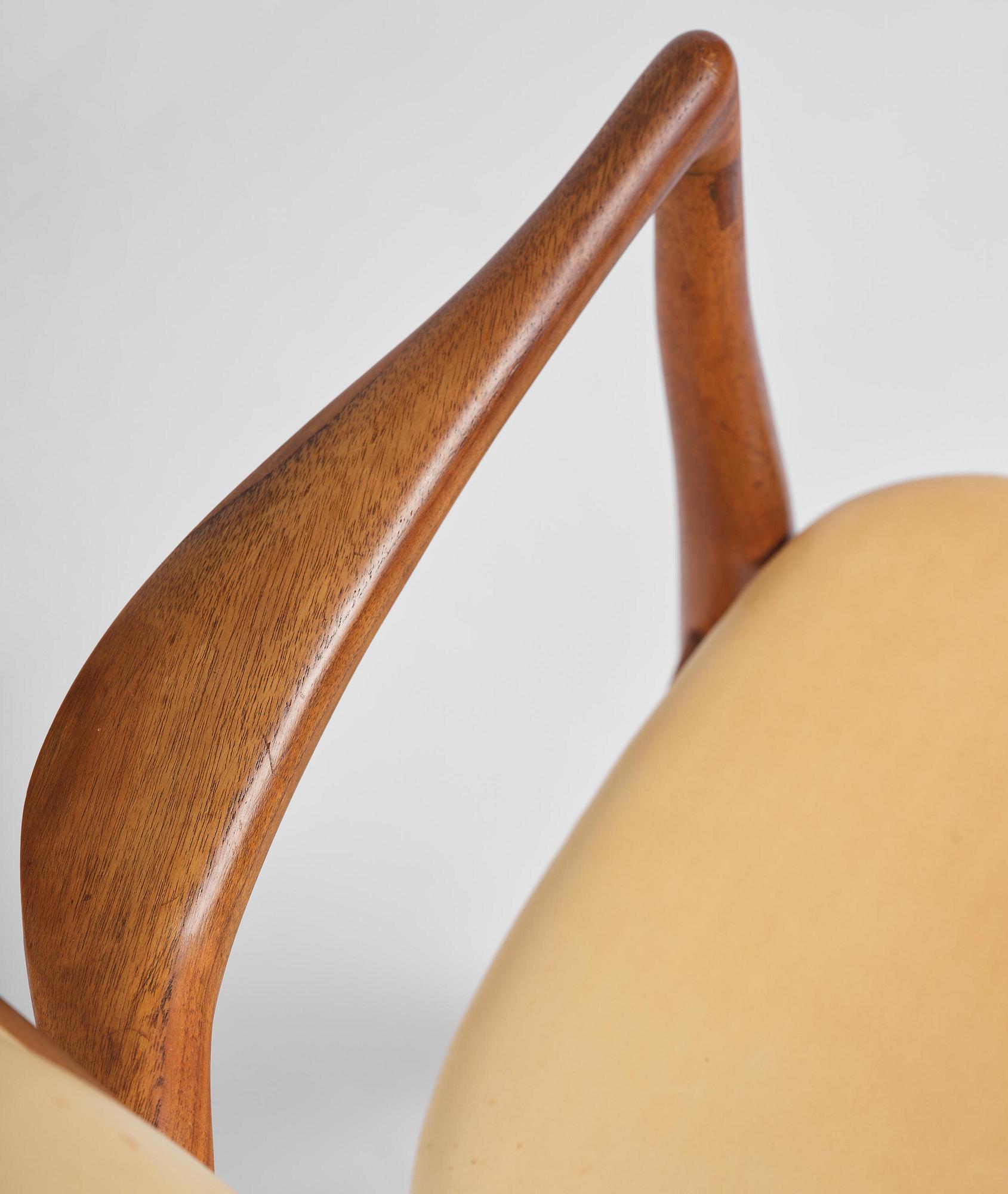Finn Juhl, a set of six chairs and a pair of armchairs, model "Bo-63" and "Bo-72", Bovirke, Denmark, 1940s-50s.