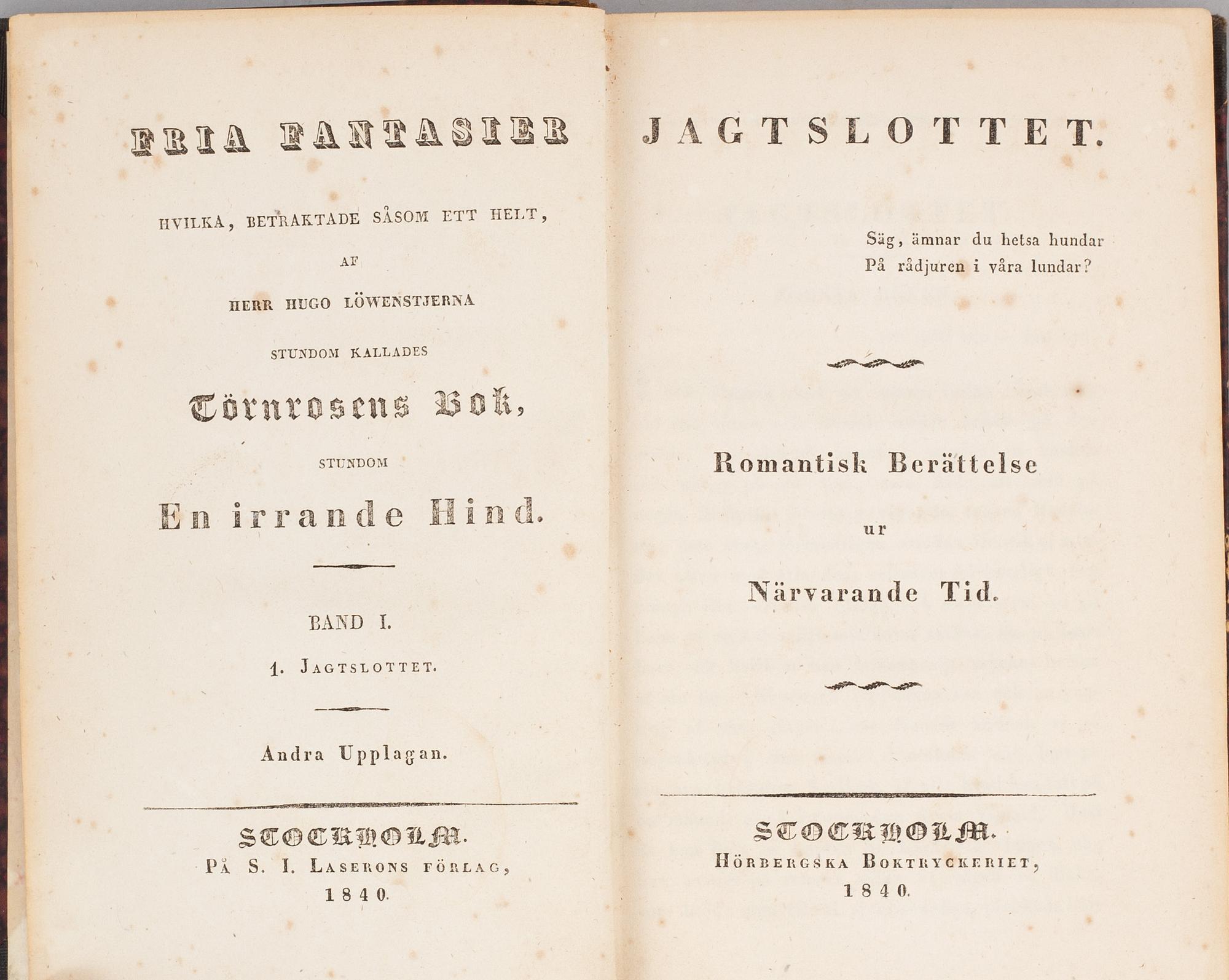 Almquist: Törnrosens bok (6 vol).