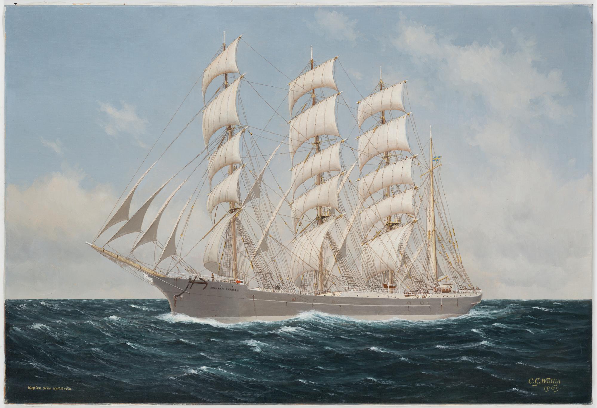 CARL GEORG WALLIN, Oil on canvas, signed and dated 1969.