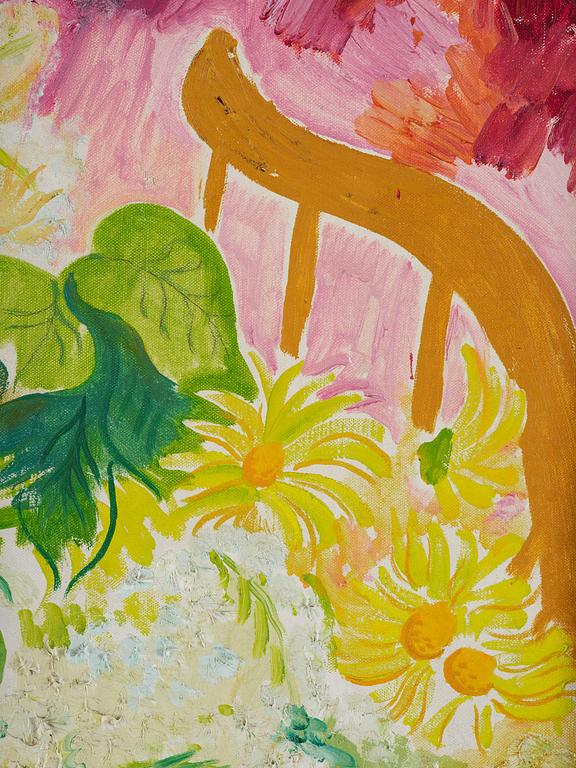 Isaac Grünewald, Blomster i blå vas.