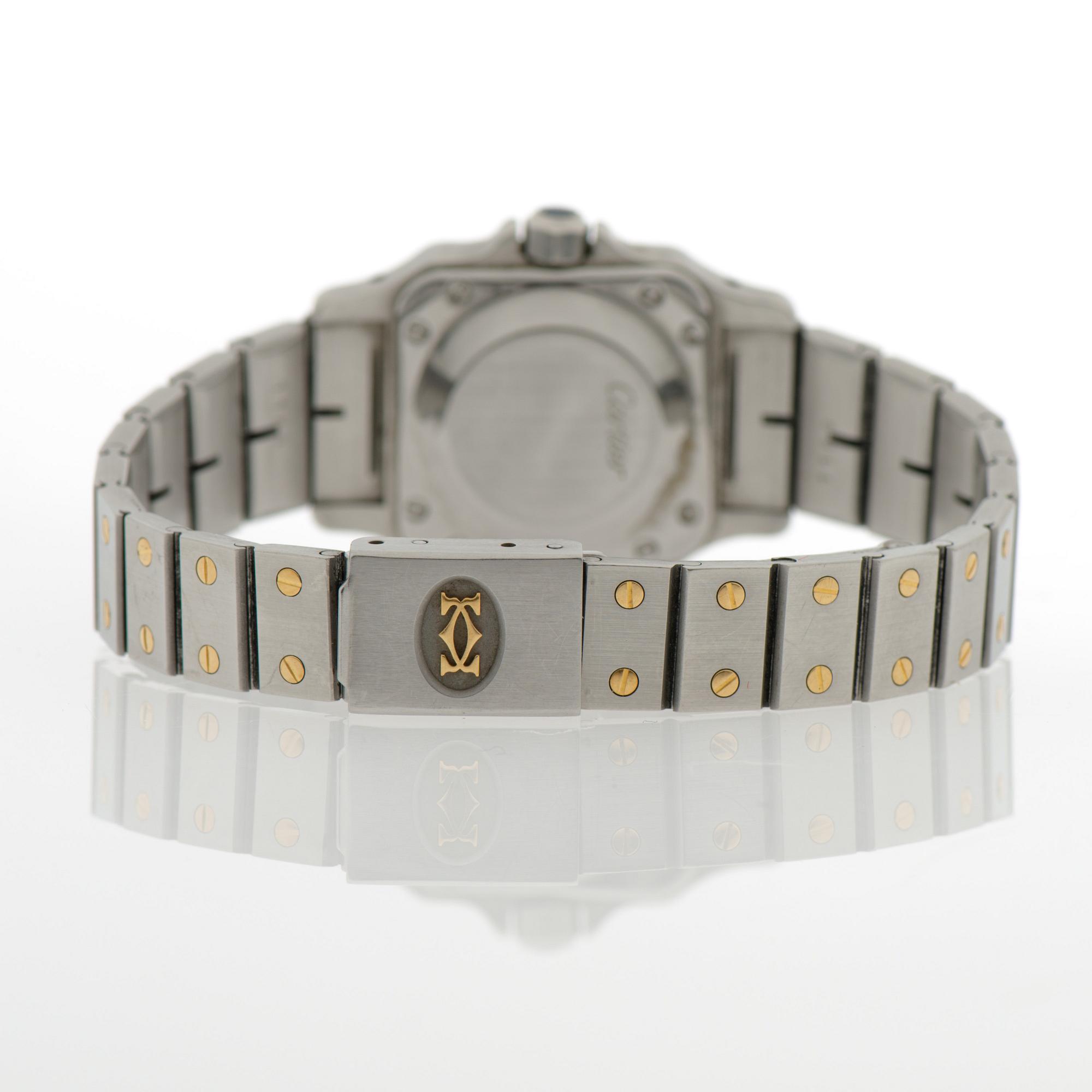 CARTIER, Santos, rannekello, 24 x 24 mm.