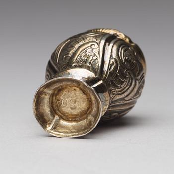 A Swedish 18th century silver-gilt snuff-box, mark of Ferdinand Sehl, Stockholm 1771.