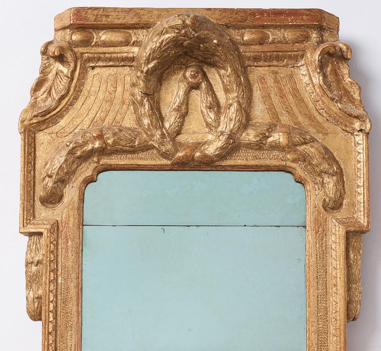 A Gustavian mirror, Stockholm, 1770s.