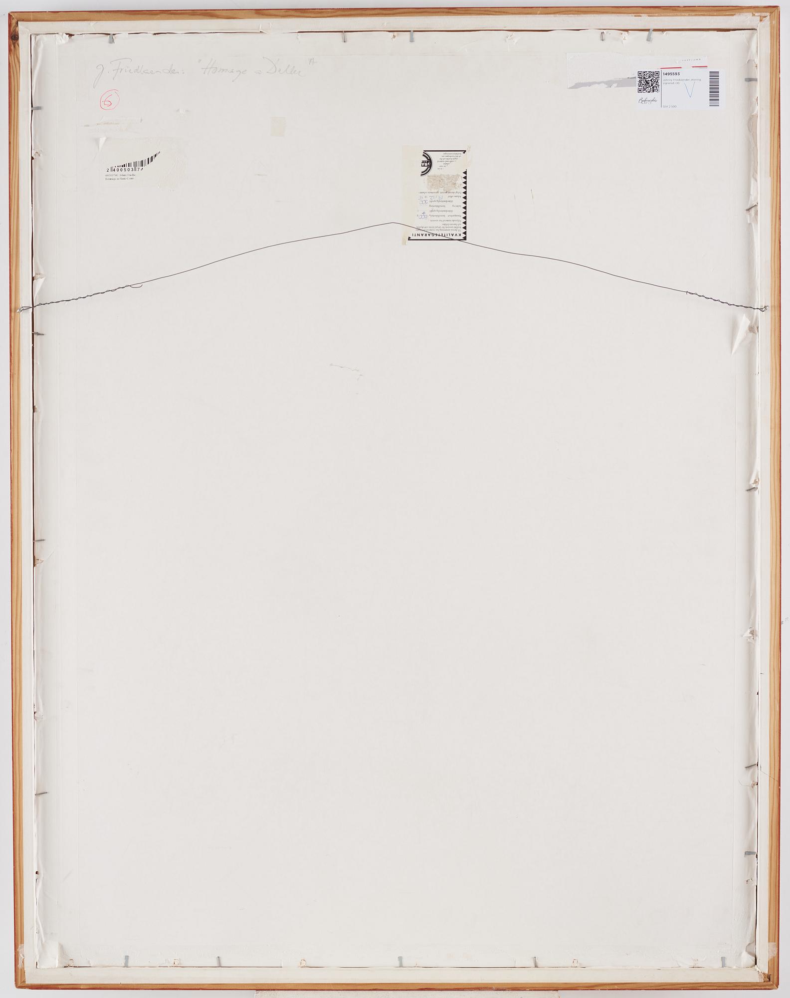 Johnny Friedlaender, färgetsning, signerad och numrerad 64/95.