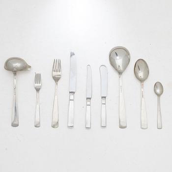 Jacob Ängman, A Swedish silver cutlery set, “Rosenholm”, GAB, some Stockholm 1958 (72 pieces).