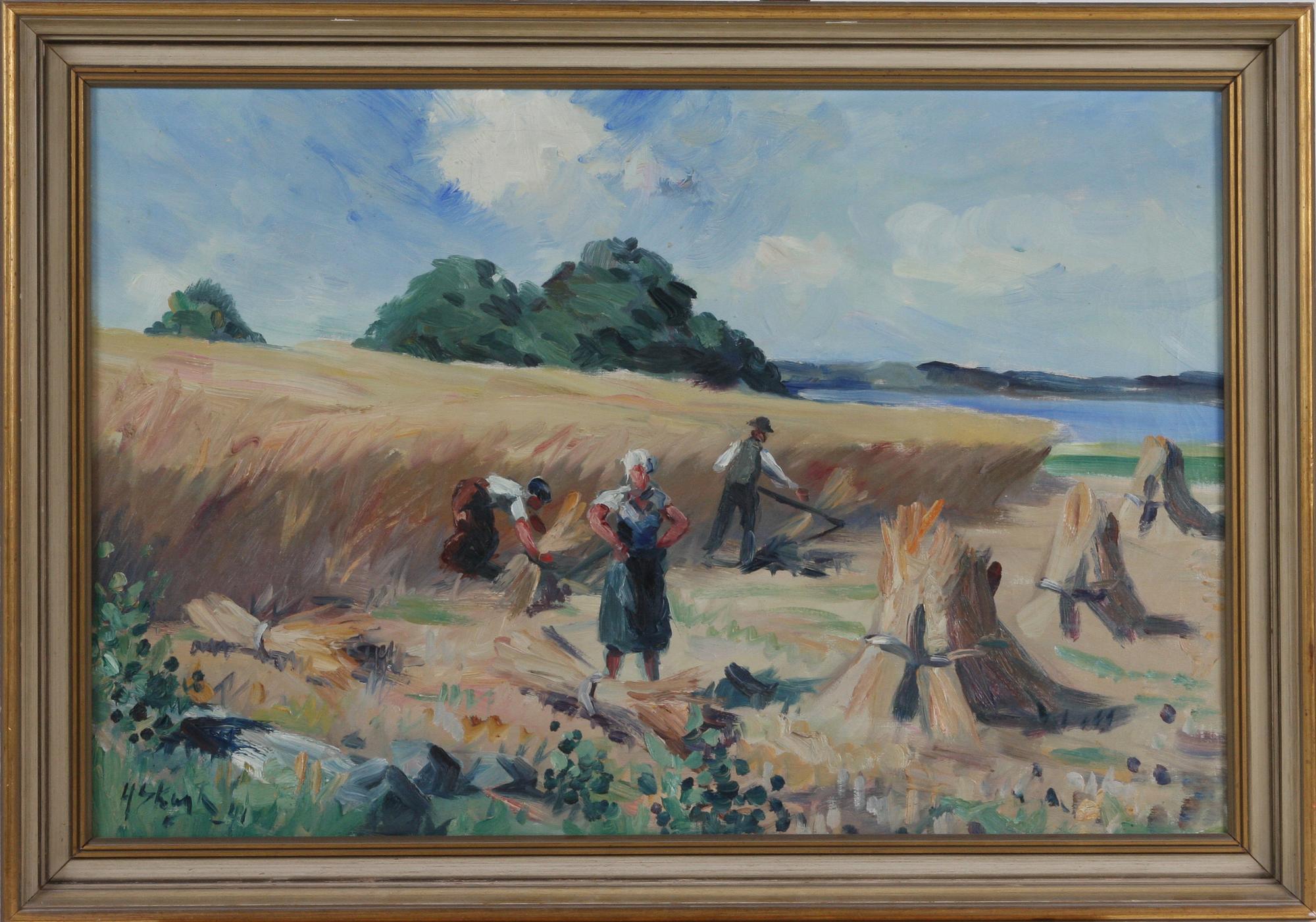 HENRIK SKAGH, olja på duk, sign.