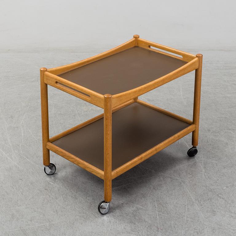 HANS J WEGNER, a oak serving trolley, Denmark.