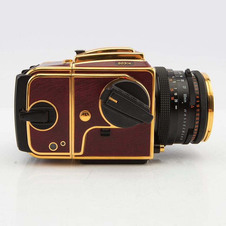 Hasselblad, Kamera, Golden Supreme 503CW jubileumsutgåva numrerad 261/500 1998.