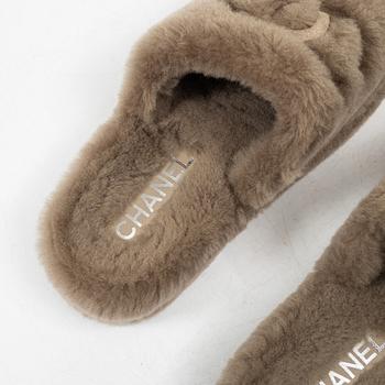 Chanel, slippers "Mules" and bag, Size 36 C, 2024.