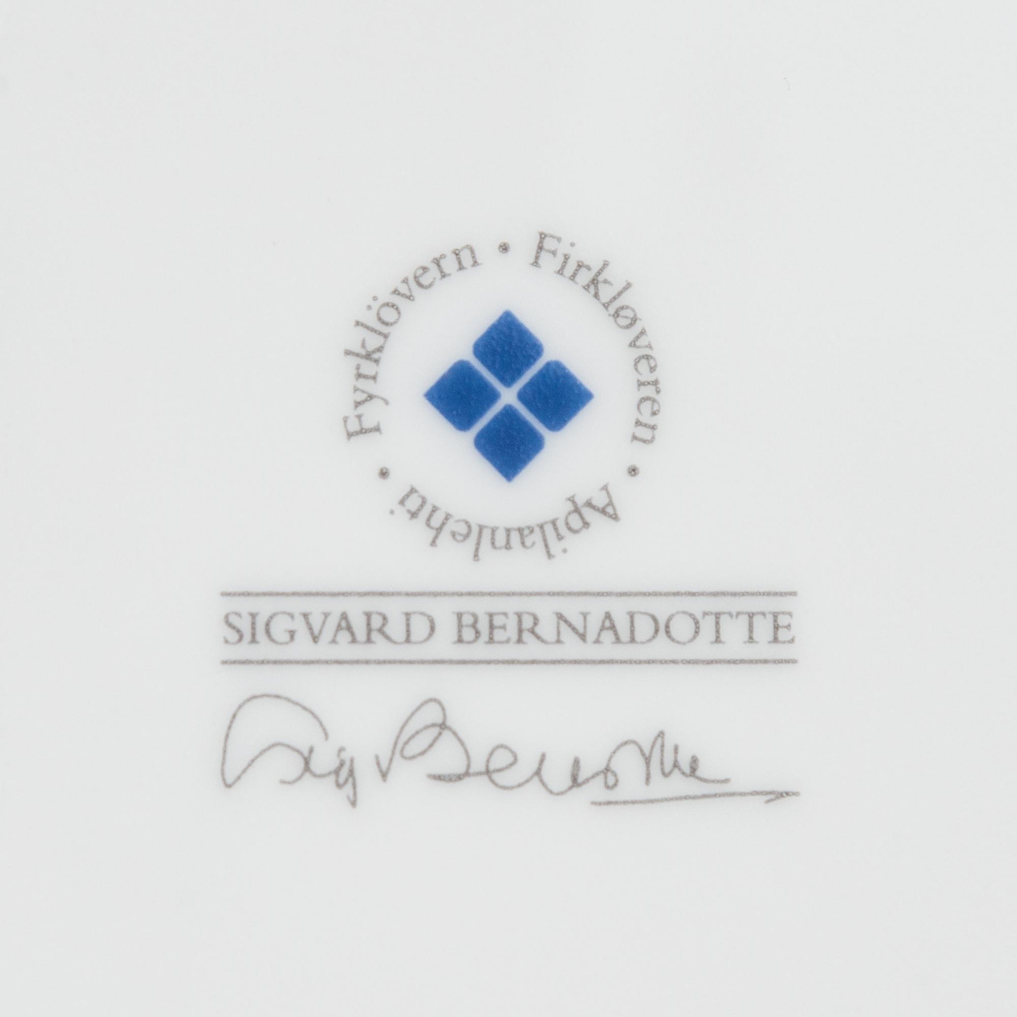Sigvard Bernadotte, servis, 30 delar, "Marianne Royal Blue", Christineholm/Fyrklövern.