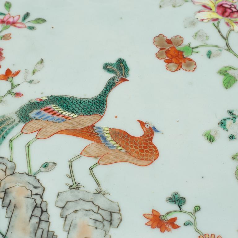 Djupt stekfat, kompaniporslin, Kina, Qingdynastin, Qianlong (1736-95).