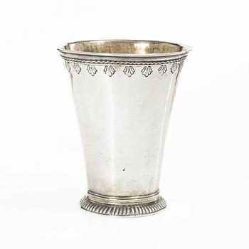 A Swedish silver beaker, late 18th century, possibly H Scharén, Marstrand.