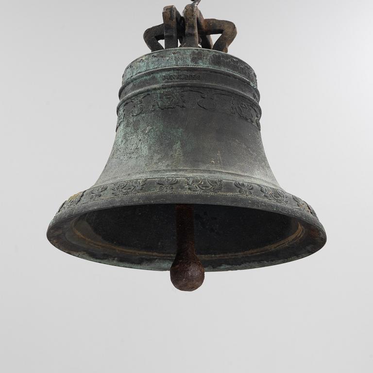 A bronze bell by C.A. Norling, later part of the 19th century.