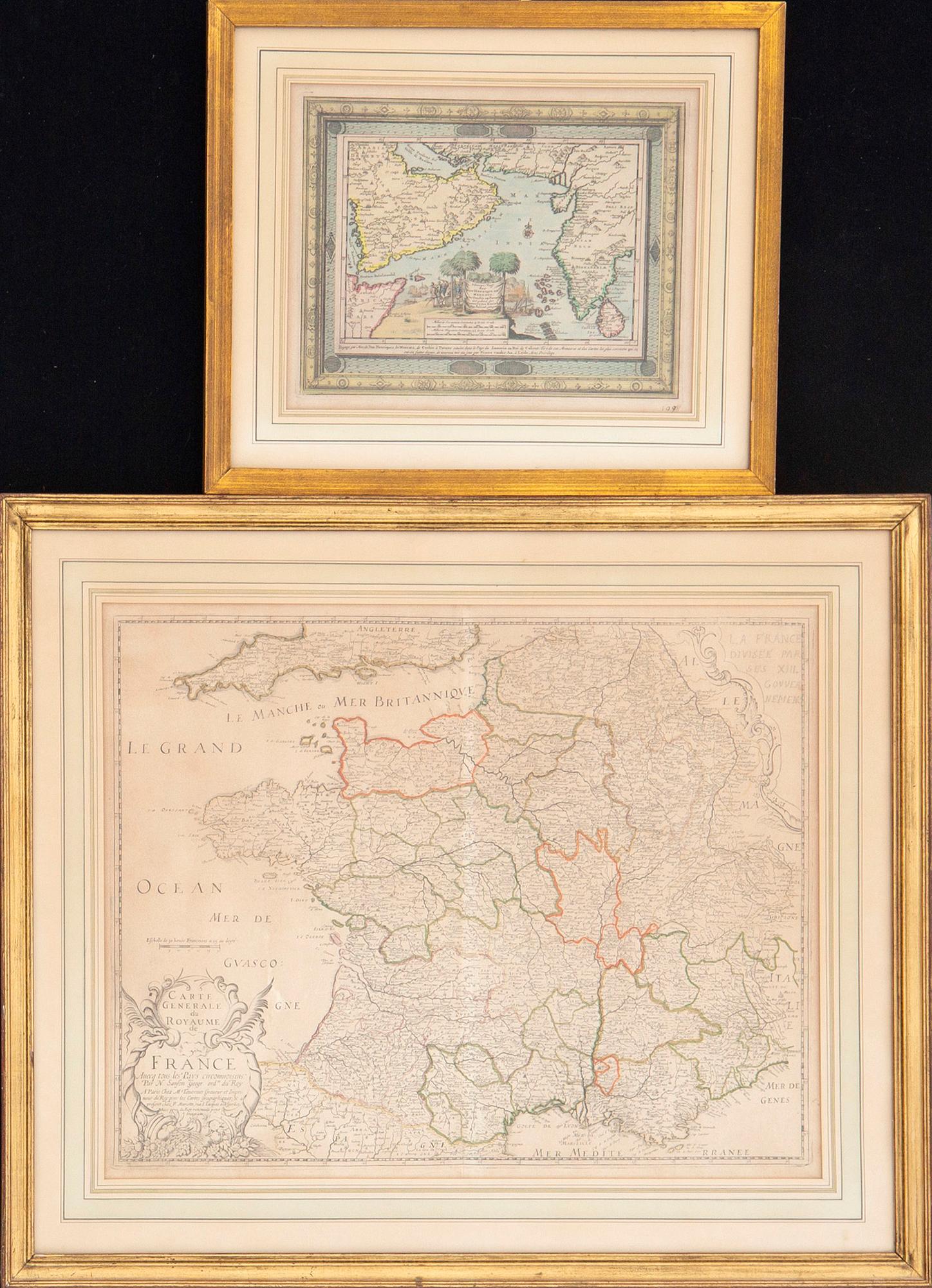 A set of two different 18th century maps. - Bukowskis