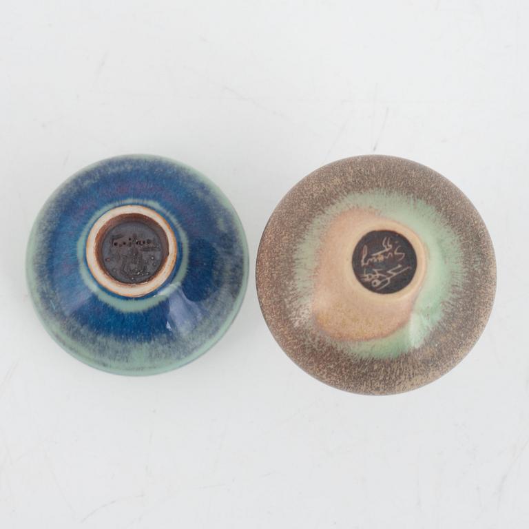 Miniatures, 6 pieces, stoneware, Gustavsberg Studio.