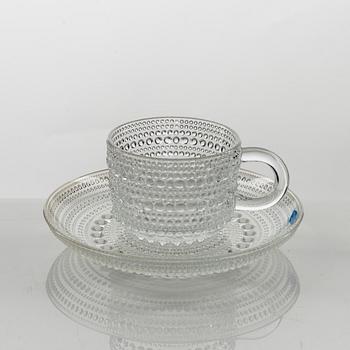 Oiva Toikka, servisdelar, 47 st, glas, Kastehelmi, Nuutajärvi, Finland.