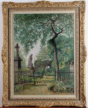 ERDTMAN, ELIAS, olja på duk, sign o dat Goderberg-am-Rhein 1884.