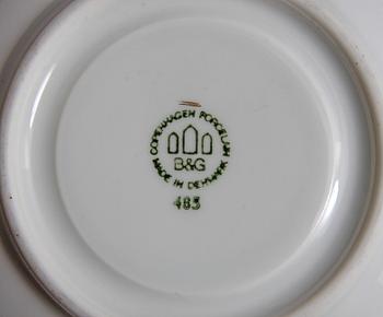 KAFFESERVIS, 12 delar, porslin, Bing & Gröndahl.