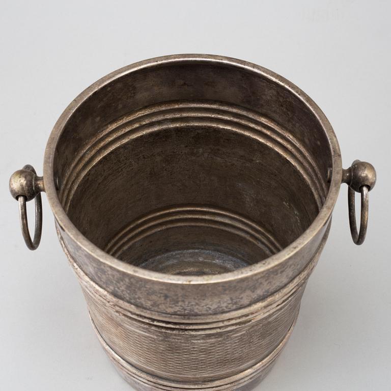 A first half of the 20th century silver plated champagne cooler.