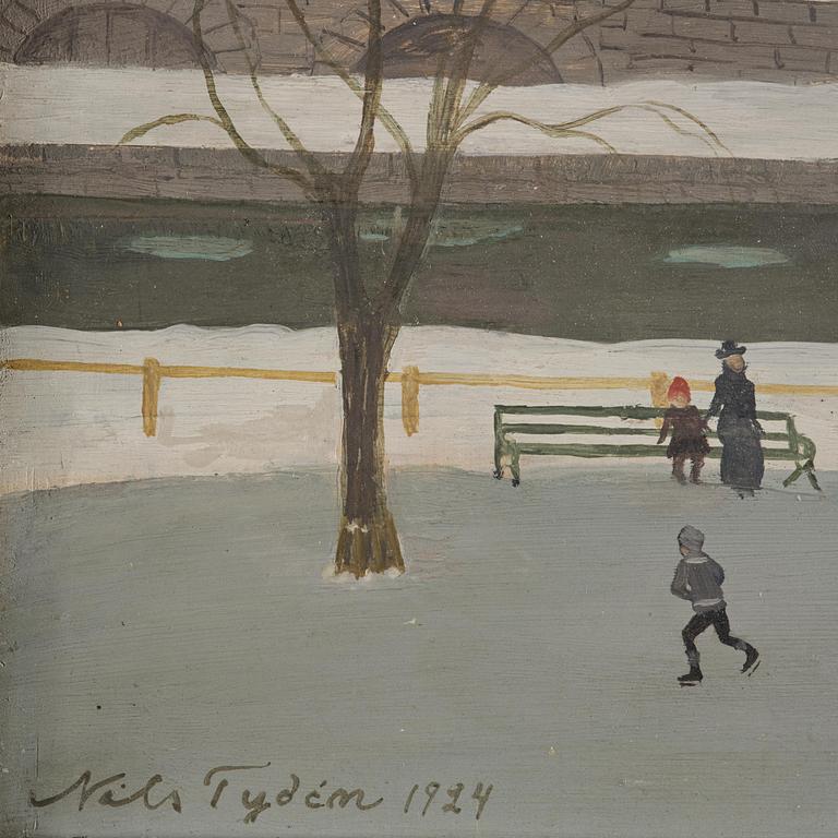 Nils Tydén, Ryningska palatset seen from Riddarholmen.