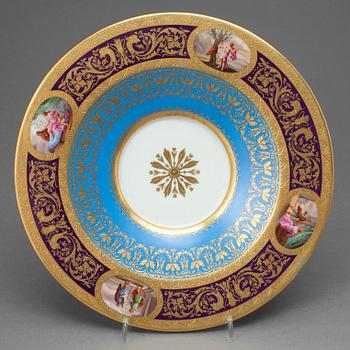 FAT & KANNA, porslin, troligen Wien, sent 1800-tal.