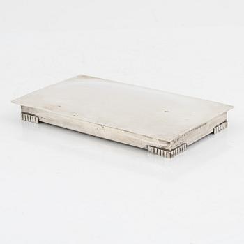 A silver cigarette case, TESI, Gothenburg, 1952.