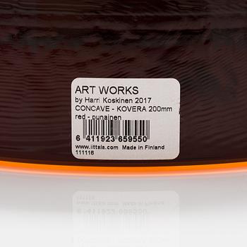 Harri Koskinen, an 'Concave' art glass, signed Harri Koskinen Iittala 2017, 21/100 1938.