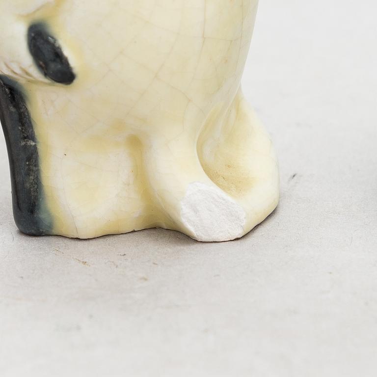 Leo Tykkyläinen, five 1950s ceramic Moomin figurines, Finland.