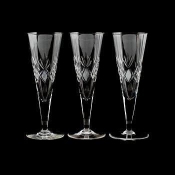 CHAMPAGNESTRUTAR, 10 st, glas, 1900-talets första hälft.