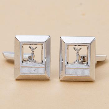 Corum, Spirit of Ecstasy, "Rolls Royce", "Radiator Watch & Cufflinks", "Jumbo", ca 1975.