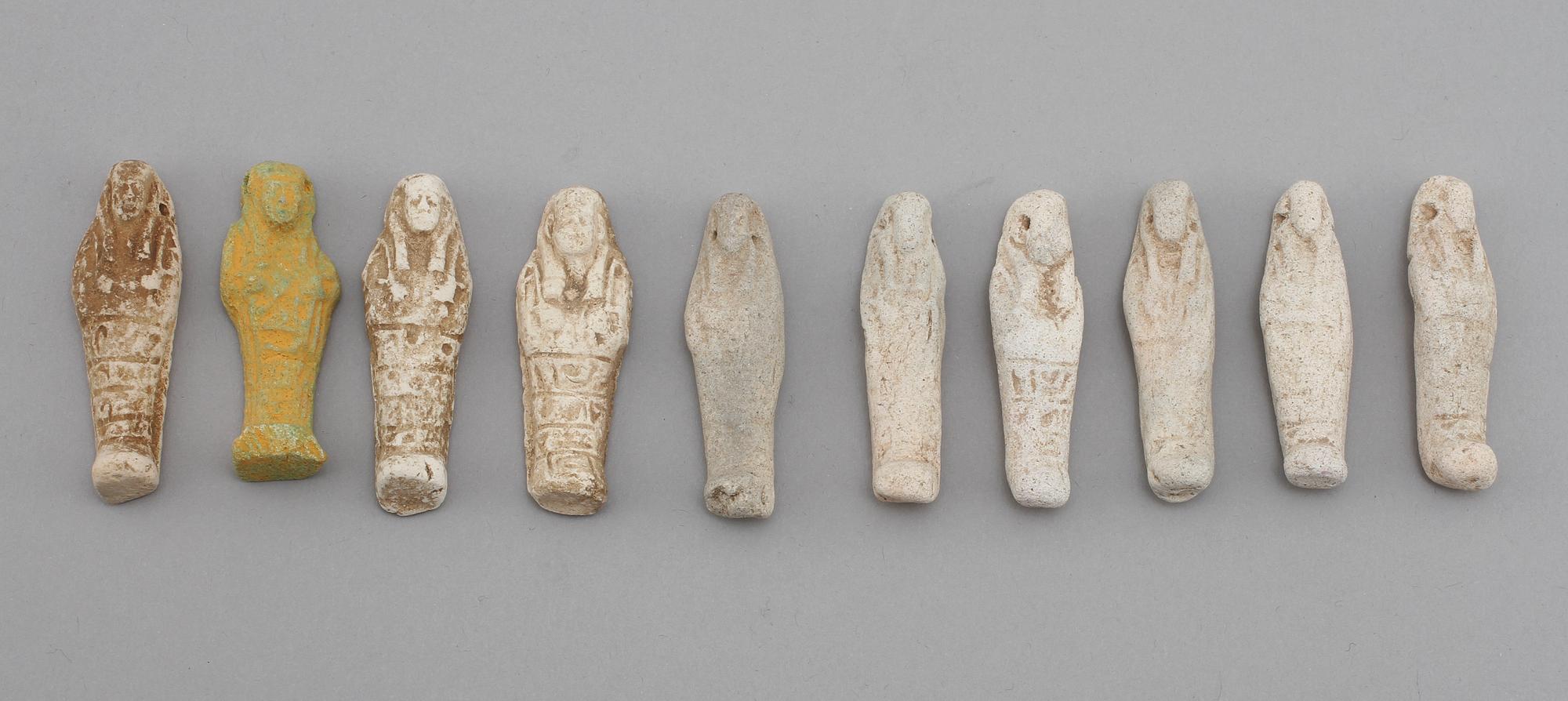 USCHBETI, 10 st, lergods, Egypten.