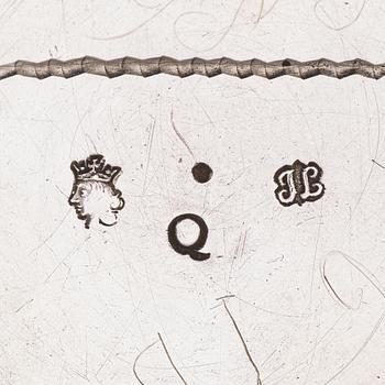 A Swedish early 18th century parcel-gilt beaker, marks of Johan Lund, Stockholm 1704.