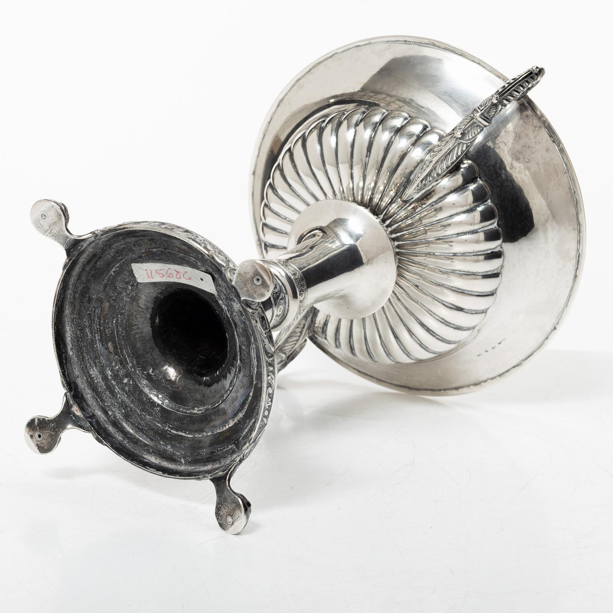 A Swedish silver Empire lided sugar bowl, mark of Carl Wilhelm Troselius, Stockholm 1834.