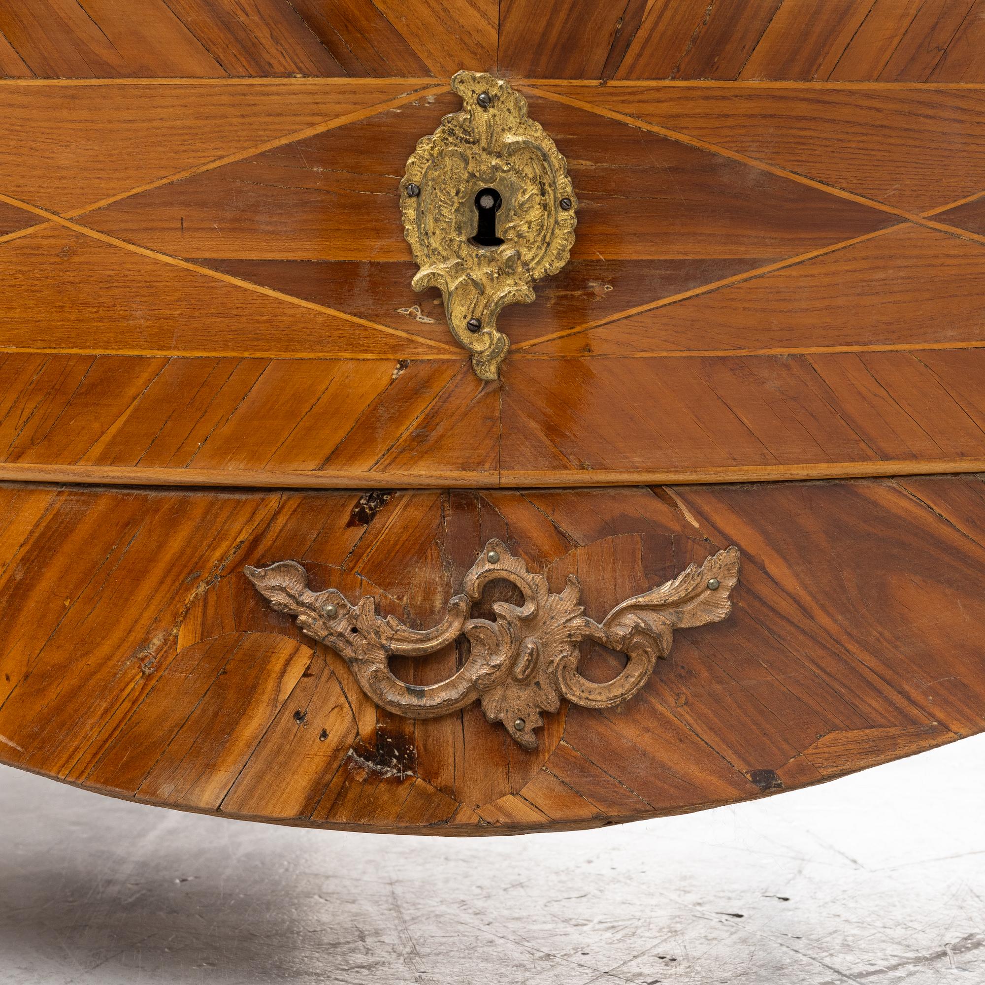 A Rococo chest of drawers, second half of the 18th Century.