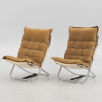 Harri Koskinen, armchairs, a pair, "K Chair". Second half of the 20th century.