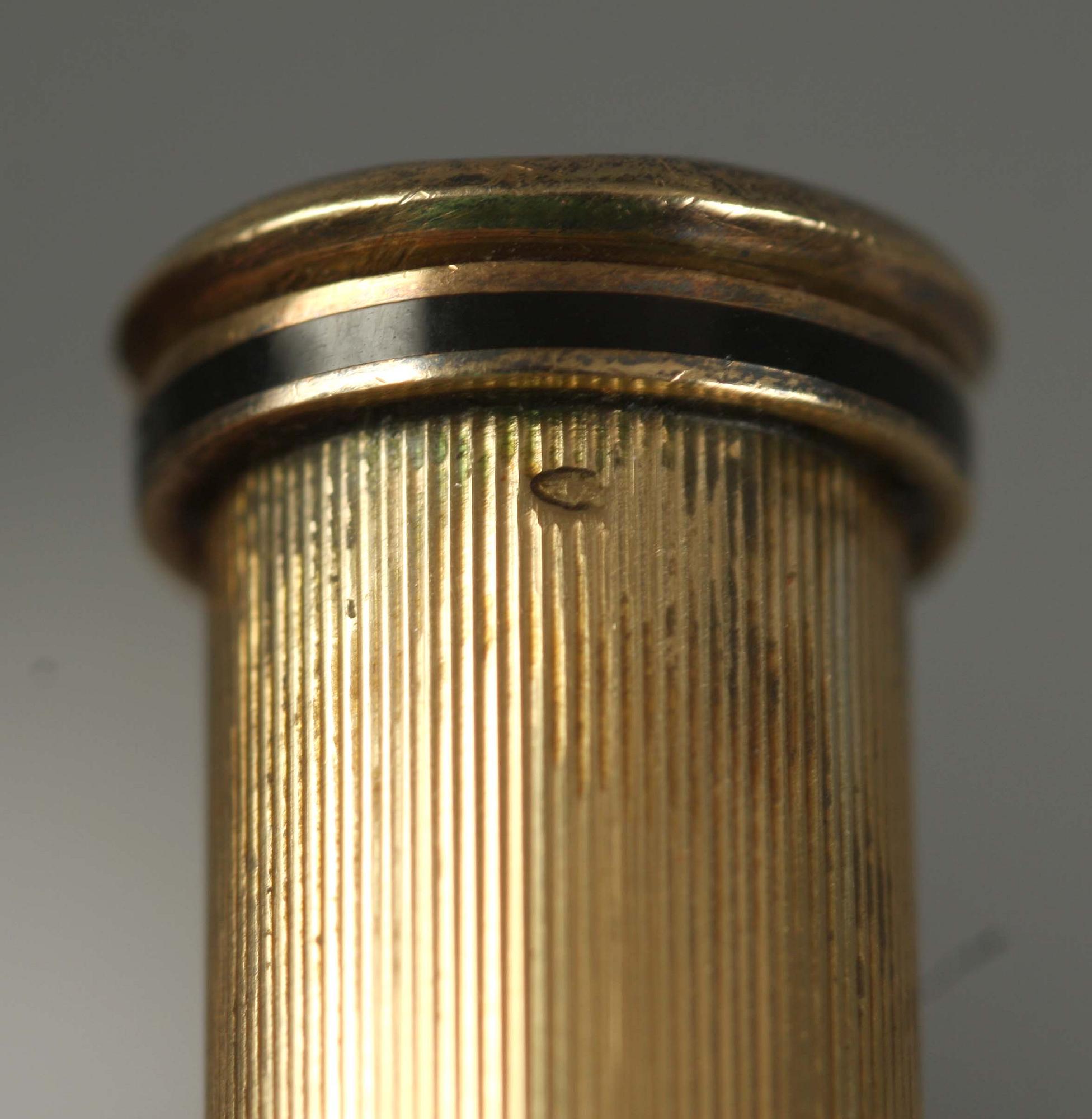 MAKEUP-SET,  18 k guld, art deco. Gustave Keller,  Paris.