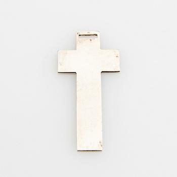 Wiwen Nilsson, Pendant in the form of a cross, sterling silver Lund 1957.