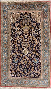 MATTA, old, Saveh/Ghom möjligen, part silk, ca 255 x 155 cm.