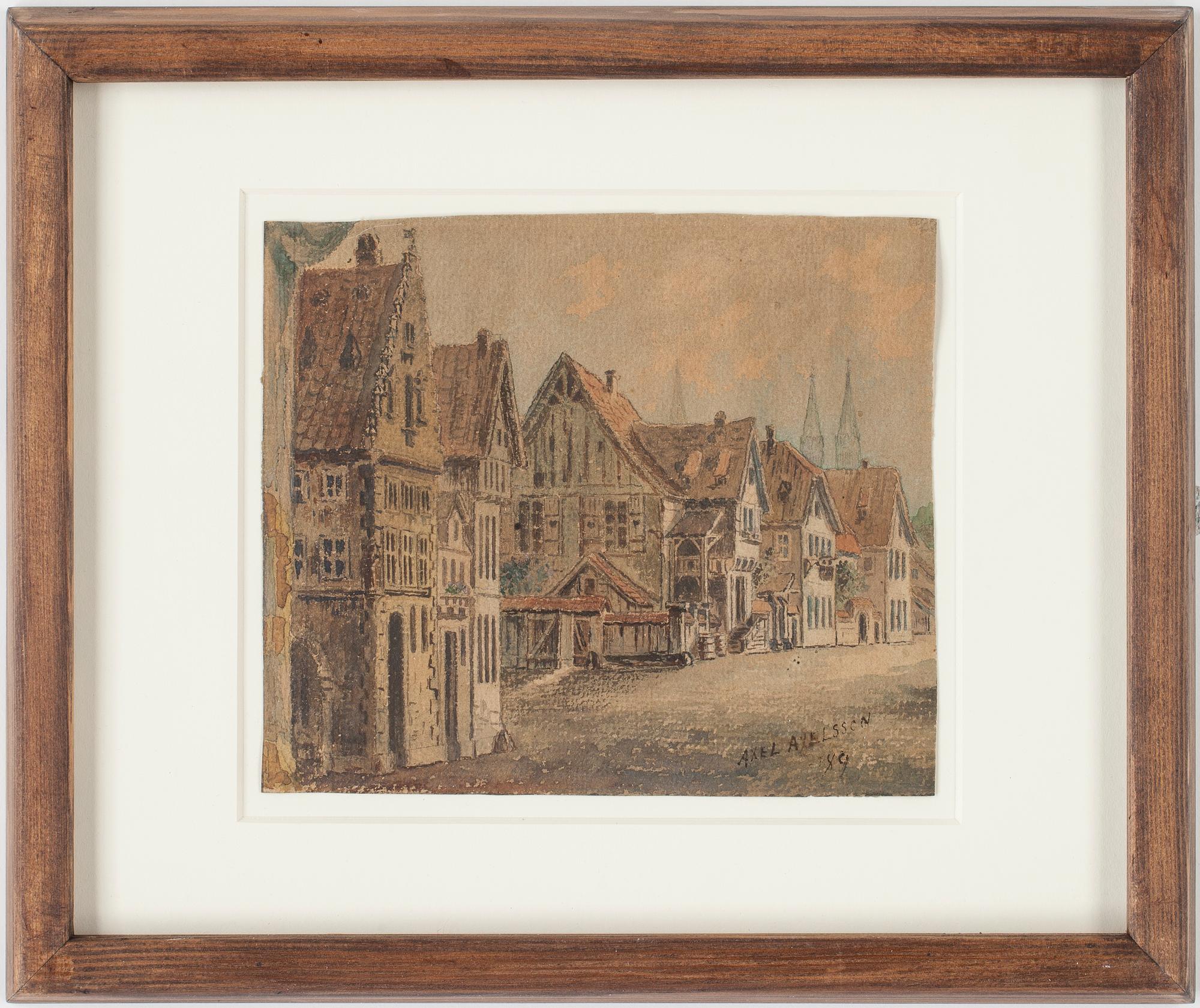 AXEL AXELSSON, akvarell, signerad o daterad 89.