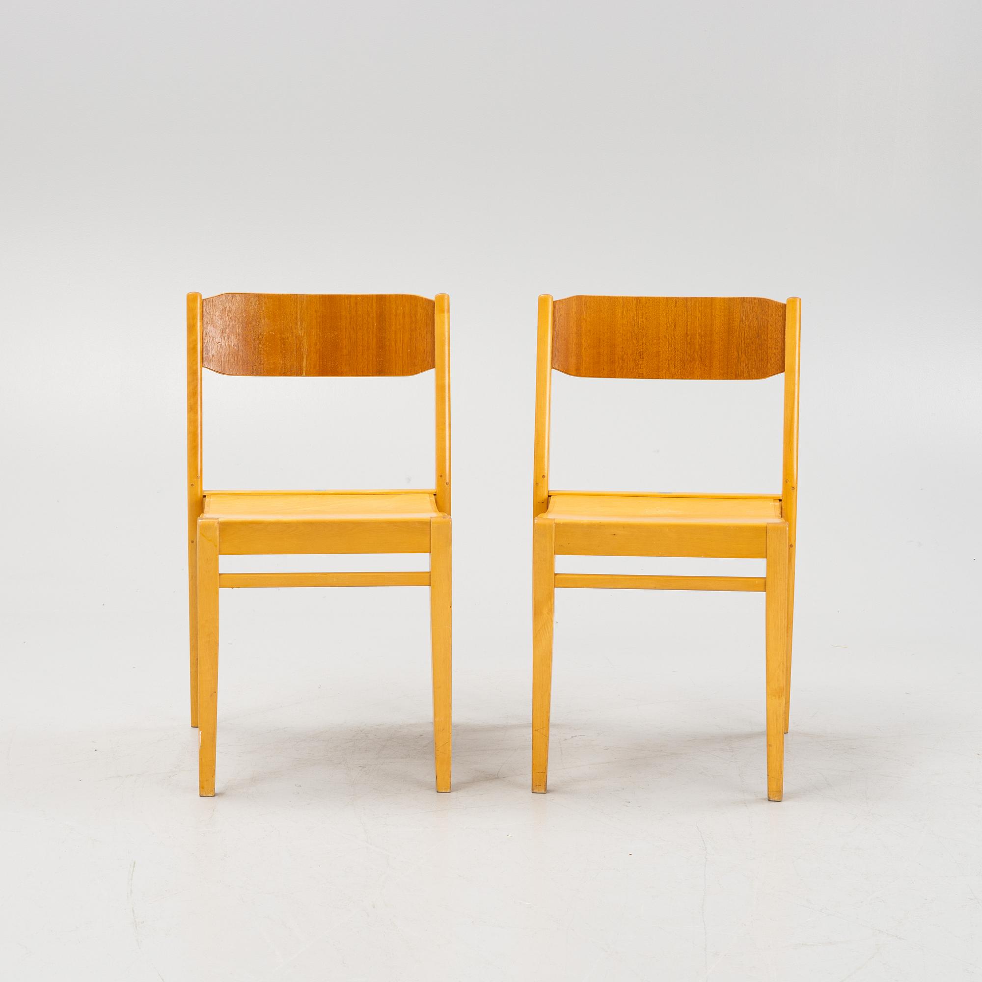 A set of six chairs, Edsbyverken, mid 20th Century.