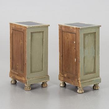 a pair of bedside table, 20th century,.