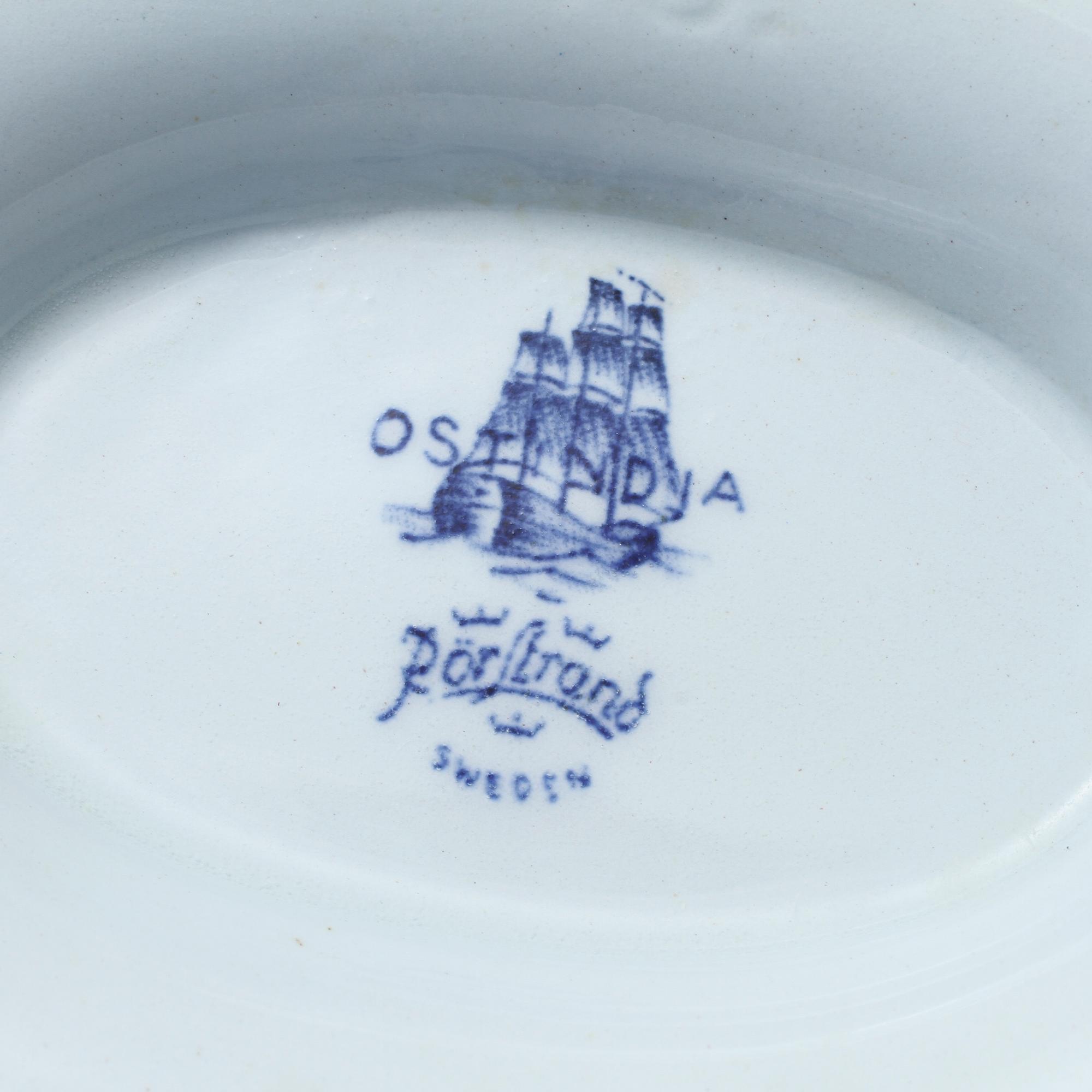 SERVISDELAR, 119 st, porslin, "Ostindia", Rörstrand, 1900-tal.