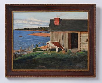 Hugo Simberg, "Landscape from Niemenlautta".
